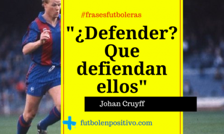 Frase futbolera 1: Johan Cruyff